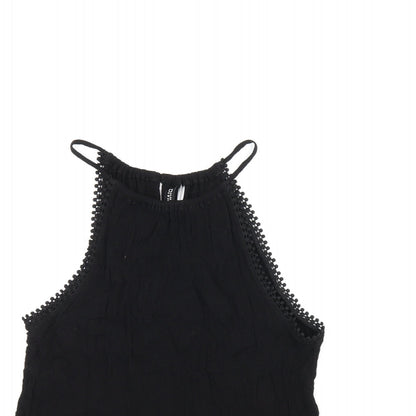 Womens UK Size 8 H&M Black Basic T-Shirt