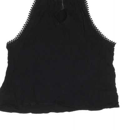 Womens UK Size 8 H&M Black Basic T-Shirt