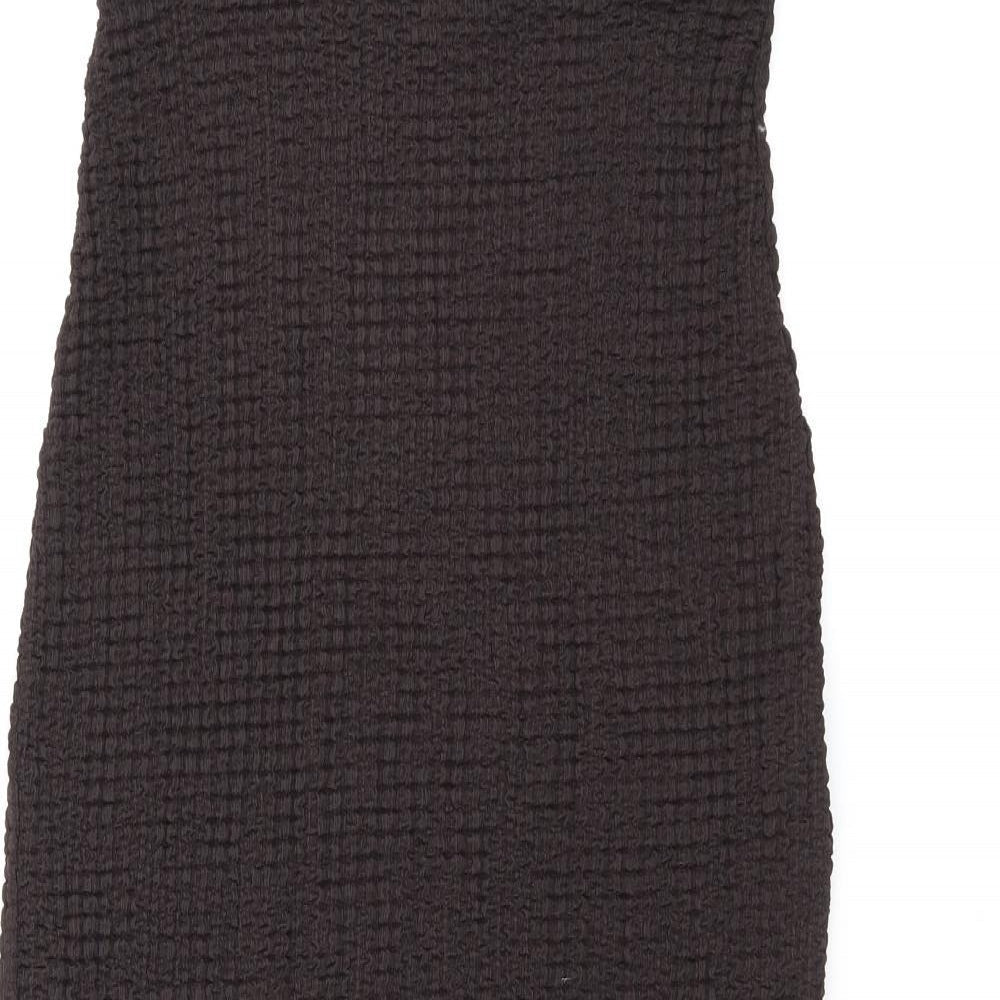 Marks and Spencer Womens Brown Polyester Maxi Skirt Size 10