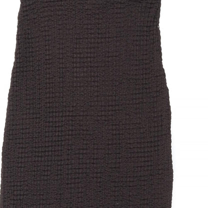 Marks and Spencer Womens Brown Polyester Maxi Skirt Size 10