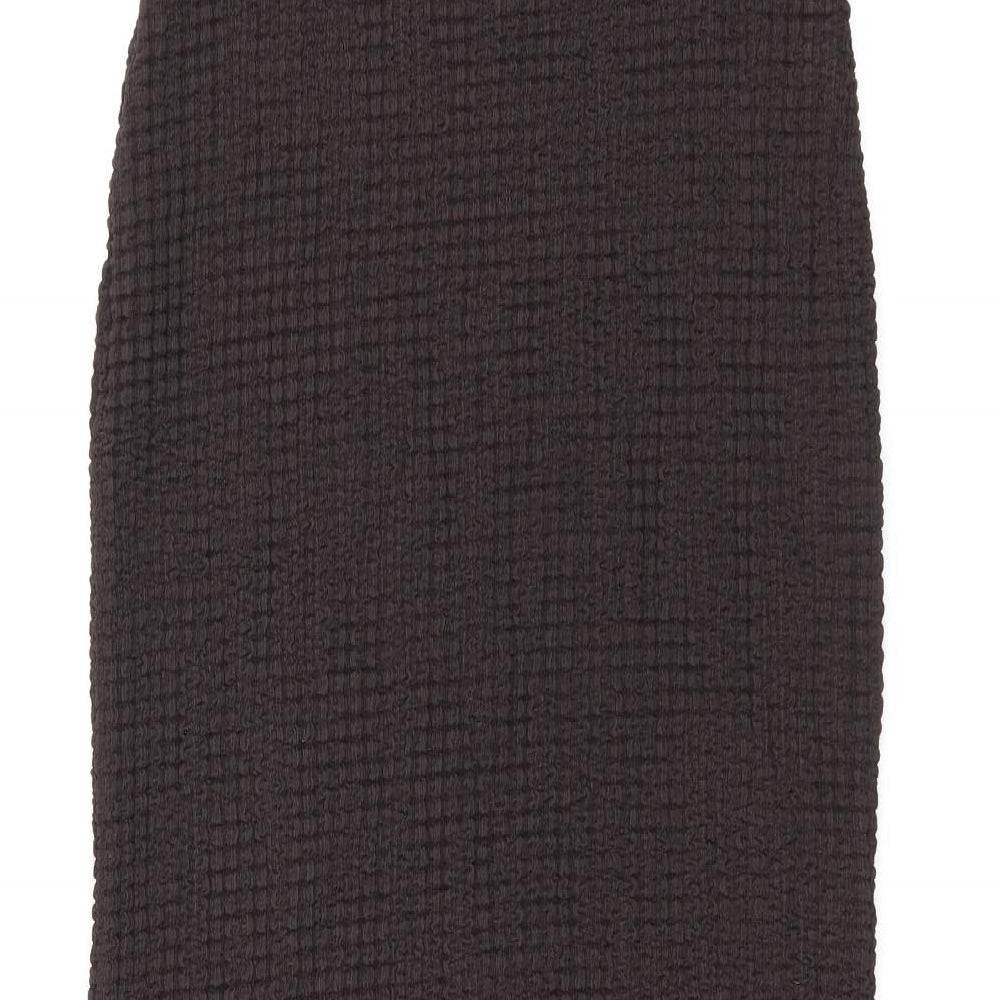 Marks and Spencer Womens Brown Polyester Maxi Skirt Size 10