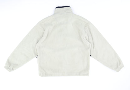 Antartex Mens Beige Polyester Full Zip Sweatshirt Size S