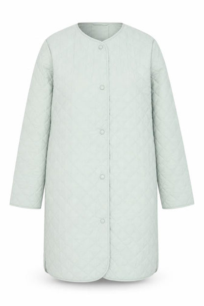 Marks & Spencer Womens Green Overcoat Coat Size 14 Snap