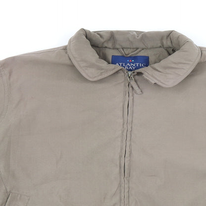 Atlantic Bay Mens Brown Jacket Coat Size XL Zip