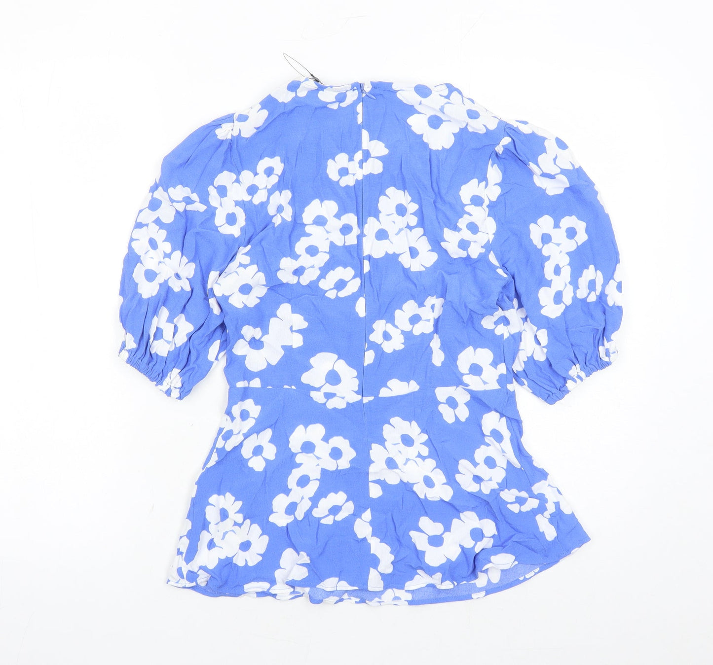 Womens UK Size 6 Marks and Spencer Blue Basic Blouse