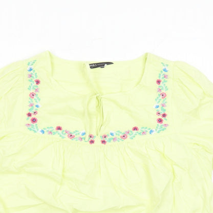 Womens UK Size 12 Marks and Spencer Yellow Basic Blouse