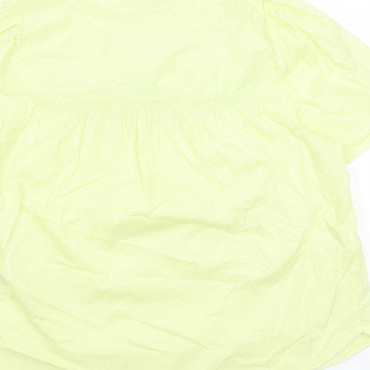 Womens UK Size 12 Marks and Spencer Yellow Basic Blouse