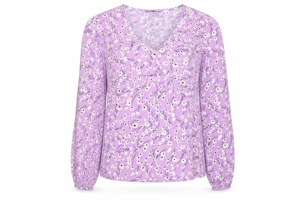 Womens UK Size 6 Marks and Spencer Purple Basic Button-Up