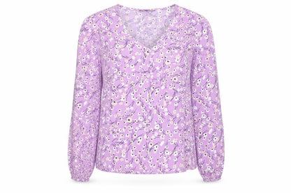Womens UK Size 6 Marks and Spencer Purple Basic Button-Up