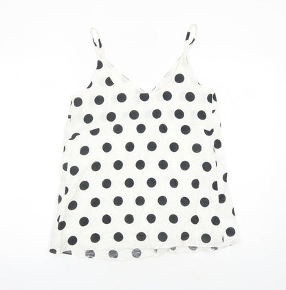 Womens UK Size 8 Marks and Spencer White Camisole Tank