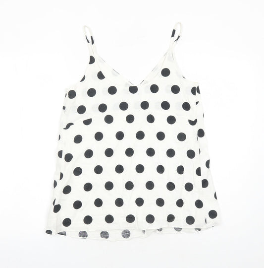 Womens UK Size 8 Marks and Spencer White Camisole Tank
