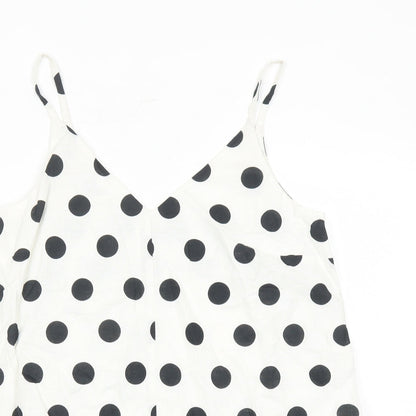 Womens UK Size 8 Marks and Spencer White Camisole Tank