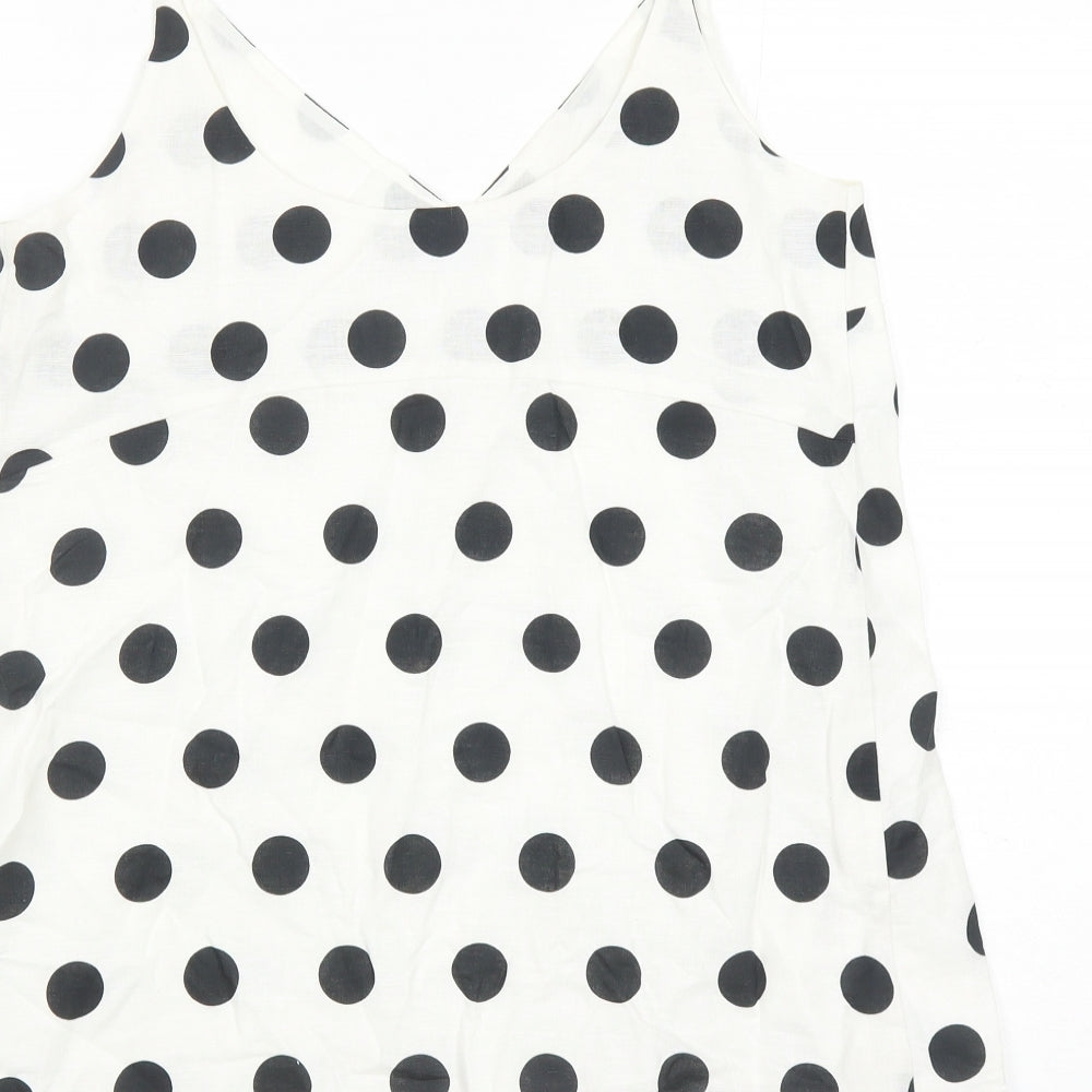 Womens UK Size 8 Marks and Spencer White Camisole Tank