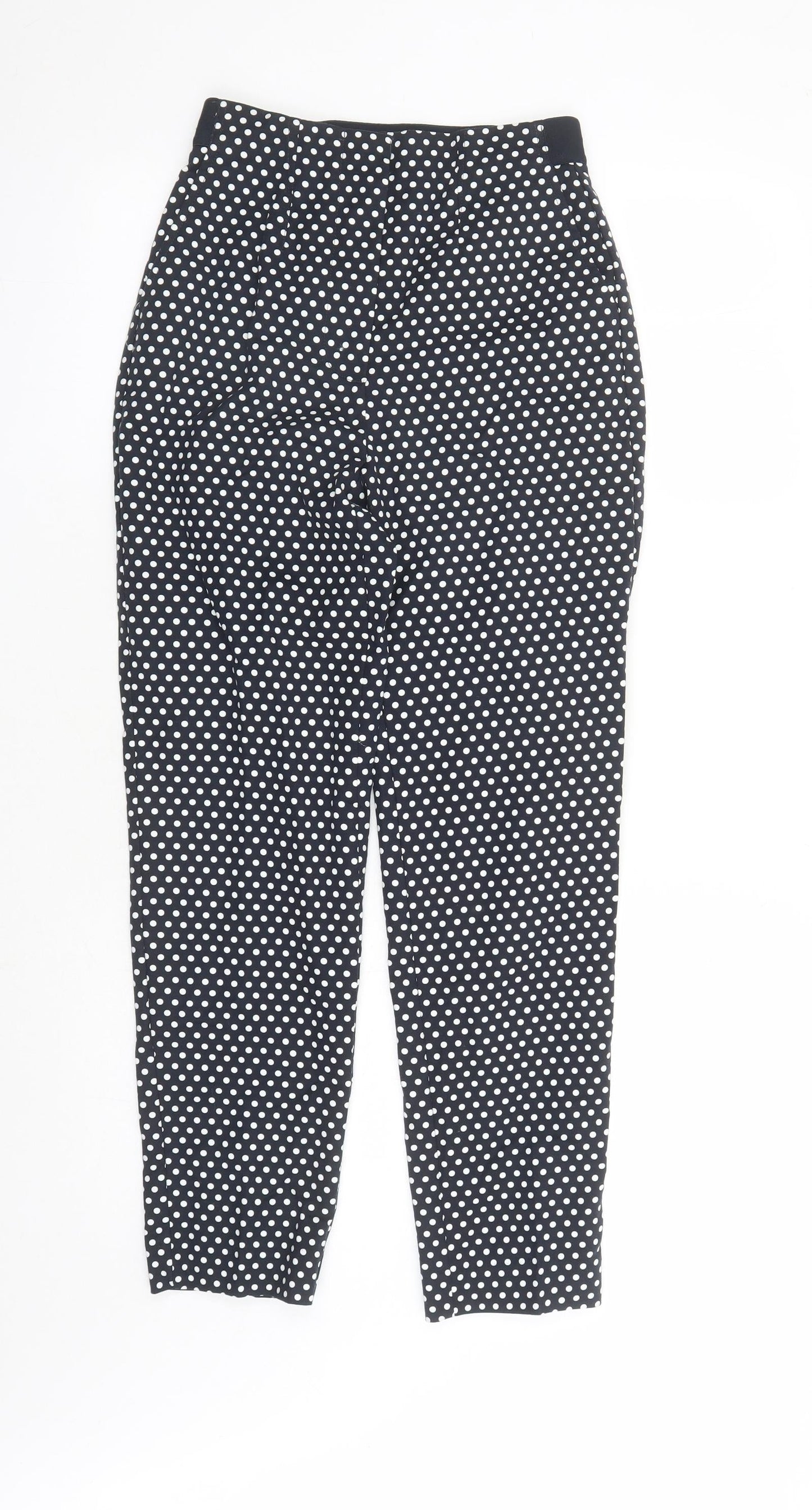 Womens UK Size 6 Marks and Spencer Regular Fit Carrot Blue Trousers
