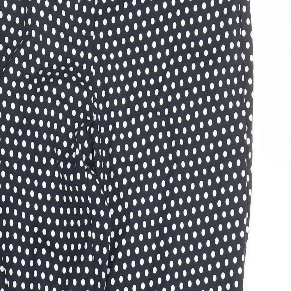 Womens UK Size 6 Marks and Spencer Regular Fit Carrot Blue Trousers