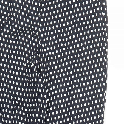 Womens UK Size 6 Marks and Spencer Regular Fit Carrot Blue Trousers