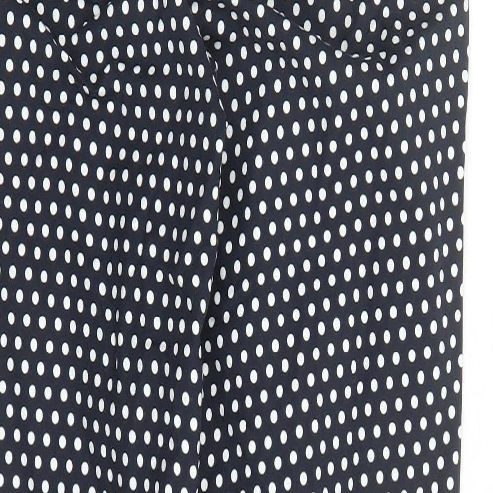 Womens UK Size 6 Marks and Spencer Regular Fit Carrot Blue Trousers