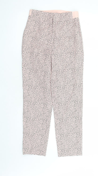 Womens UK Size 6 Marks and Spencer Regular Fit Capri Pink Trousers