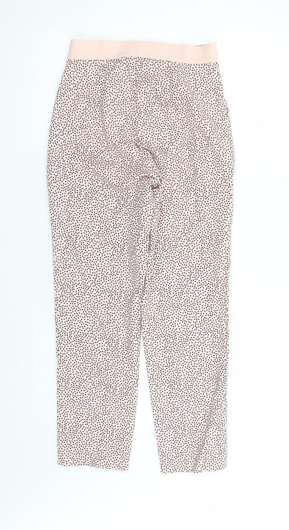 Womens UK Size 6 Marks and Spencer Regular Fit Capri Pink Trousers