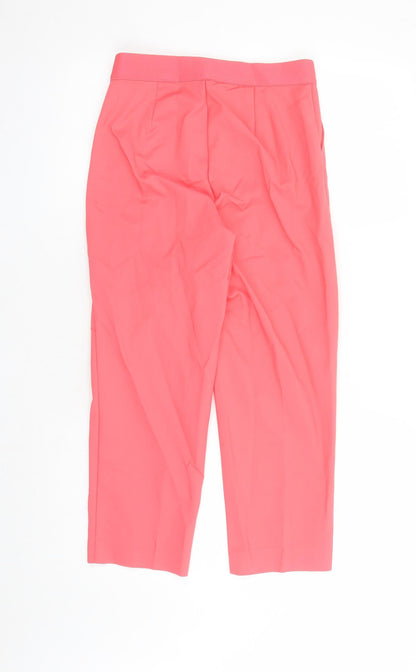 Womens UK Size 8 Marks and Spencer Regular Fit Capri Pink Trousers