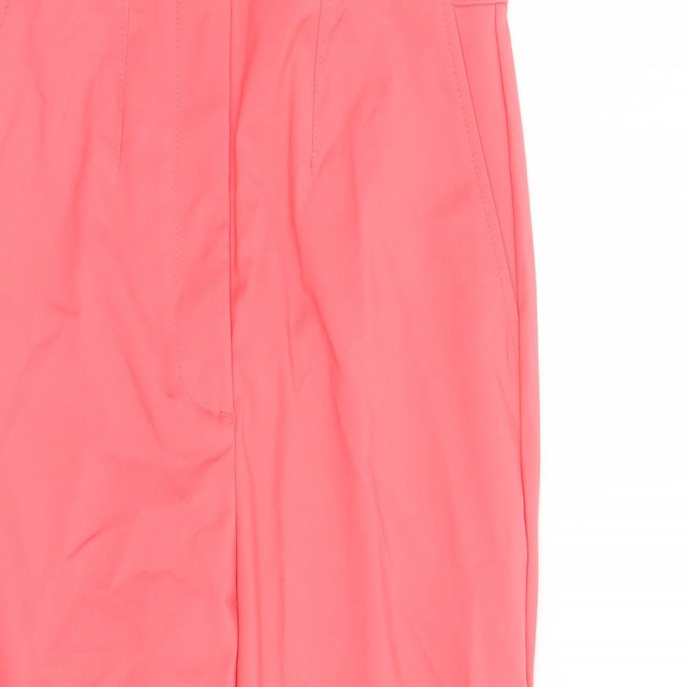 Womens UK Size 8 Marks and Spencer Regular Fit Capri Pink Trousers