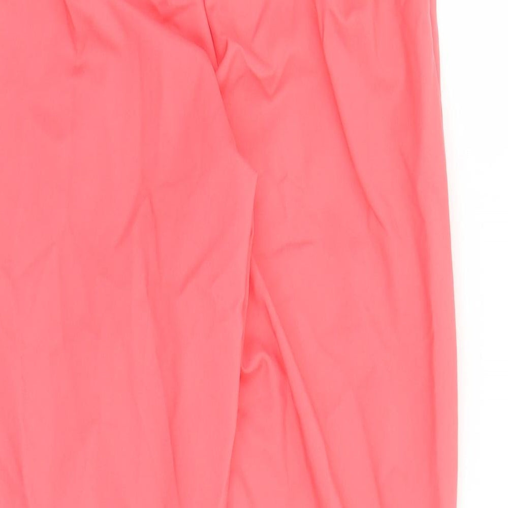 Womens UK Size 8 Marks and Spencer Regular Fit Capri Pink Trousers