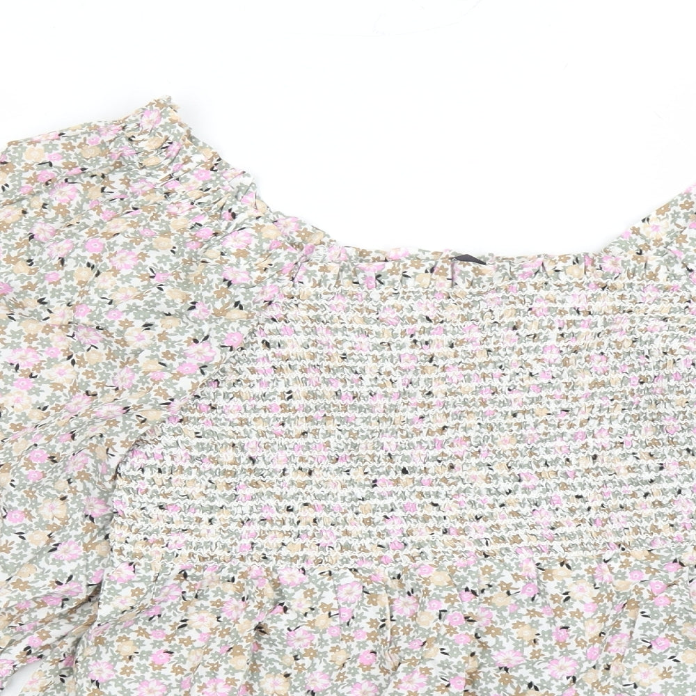 Womens UK Size 6 Marks and Spencer Multicoloured Basic Blouse