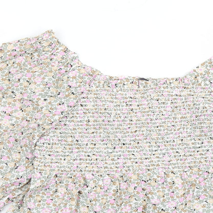 Womens UK Size 6 Marks and Spencer Multicoloured Basic Blouse