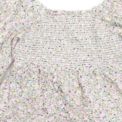 Womens UK Size 6 Marks and Spencer Multicoloured Basic Blouse
