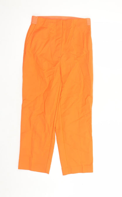 Womens UK Size 6 Marks and Spencer Slim Fit Capri Orange Trousers