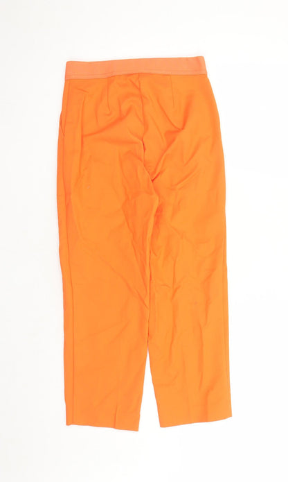 Womens UK Size 6 Marks and Spencer Slim Fit Capri Orange Trousers