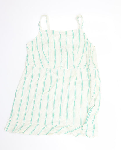 Womens UK Size 22 Marks and Spencer Ivory Basic Tank