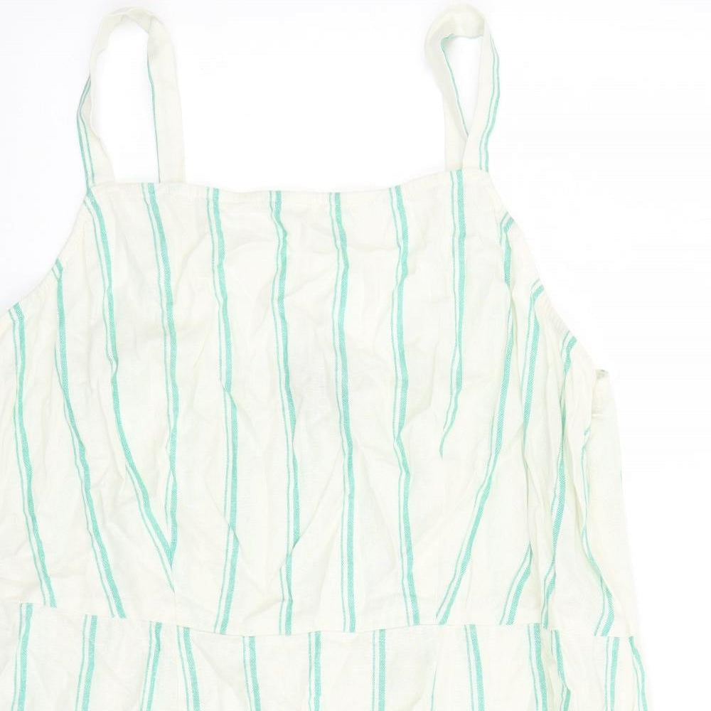Womens UK Size 22 Marks and Spencer Ivory Basic Tank