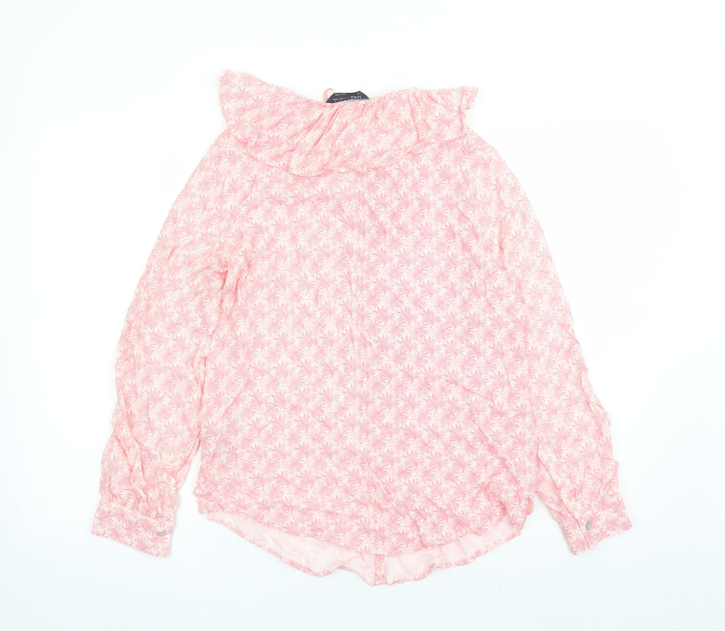 Womens UK Size 6 Marks and Spencer Pink Basic Blouse
