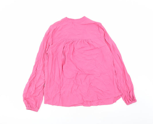 Womens UK Size 6 Marks and Spencer Pink Basic Blouse