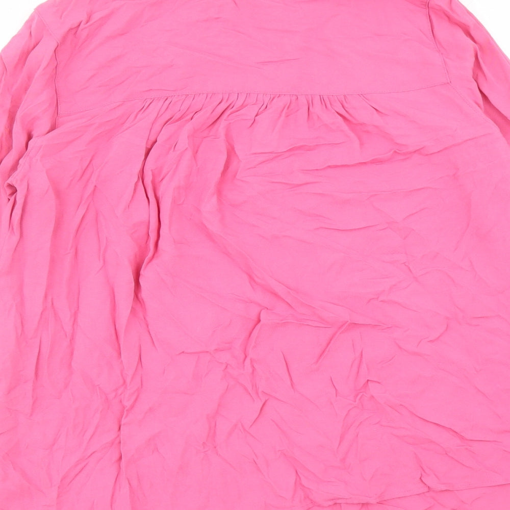 Womens UK Size 6 Marks and Spencer Pink Basic Blouse