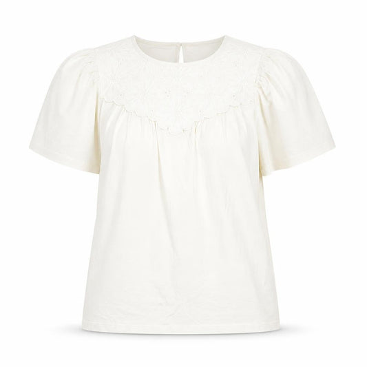 Womens UK Size 6 marks and Ivory Basic T-Shirt
