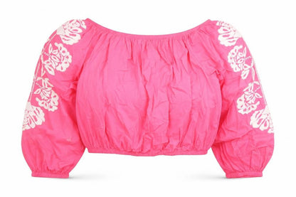 Womens UK Size 18 Marks and Spencer Pink Cropped Blouse