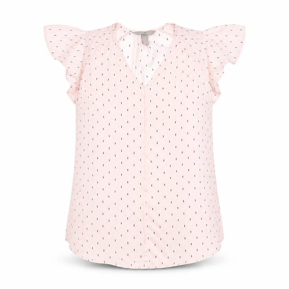 Womens UK Size 8 H&M Pink Basic Blouse