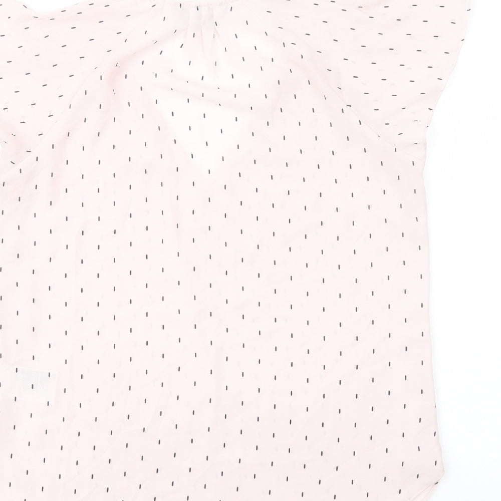 Womens UK Size 8 H&M Pink Basic Blouse
