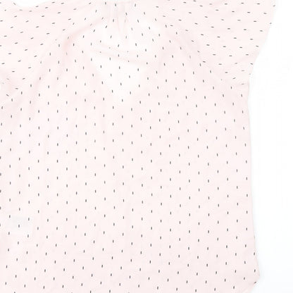 Womens UK Size 8 H&M Pink Basic Blouse