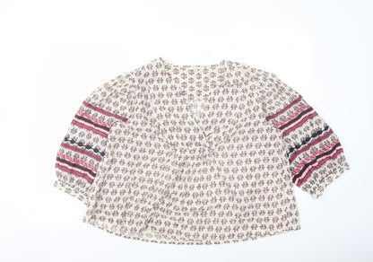 Womens UK Size M Per Una Multicoloured Basic Blouse