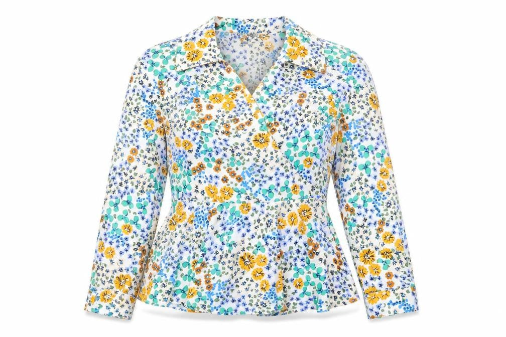 Womens UK Size 8 Girl in Mind Multicoloured Basic Blouse
