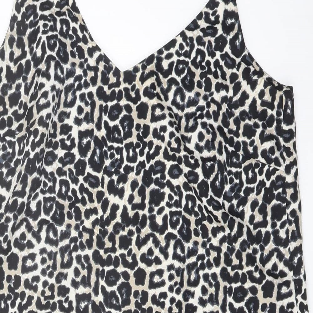 Womens UK Size 10 New Look Black Basic T-Shirt