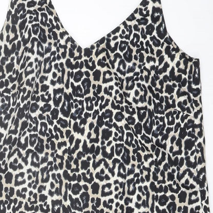 Womens UK Size 10 New Look Black Basic T-Shirt
