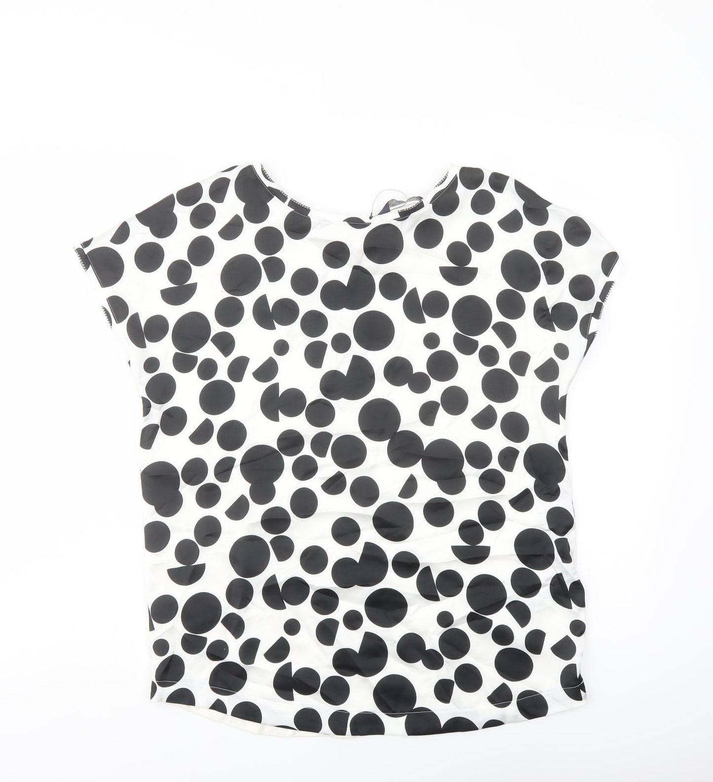 Womens UK Size 8 Marks and Spencer White Basic T-Shirt