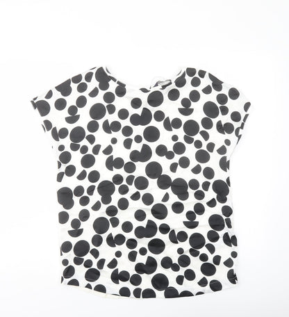 Womens UK Size 8 Marks and Spencer White Basic T-Shirt