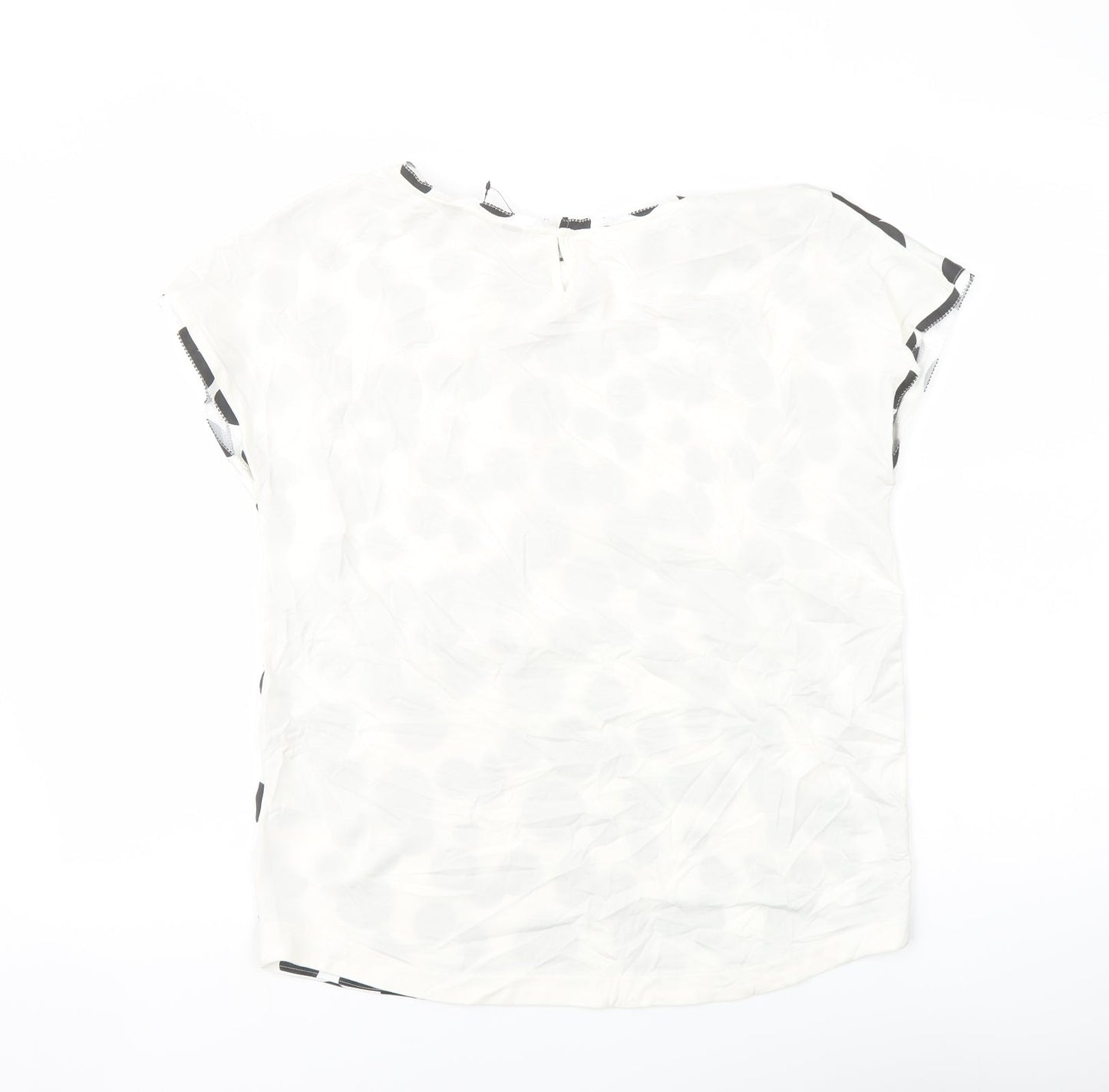 Womens UK Size 8 Marks and Spencer White Basic T-Shirt
