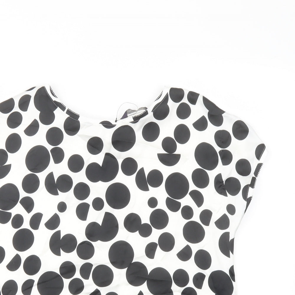 Womens UK Size 8 Marks and Spencer White Basic T-Shirt