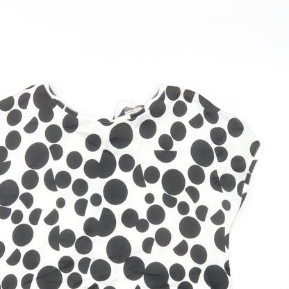 Womens UK Size 8 Marks and Spencer White Basic T-Shirt